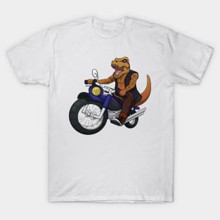 Raptor on Motor Bike T-Shirt